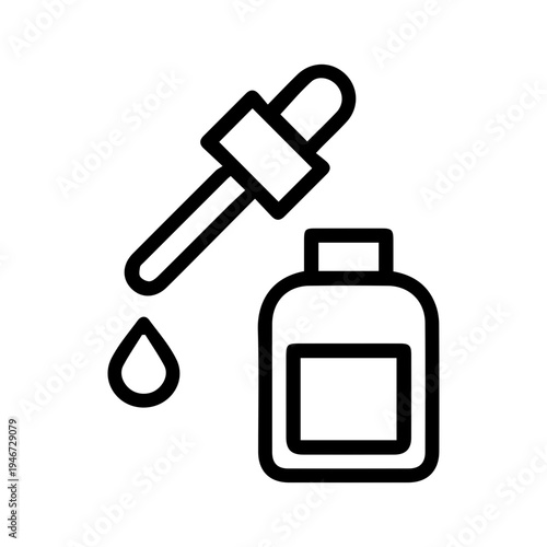 Skincare dropper and bottle