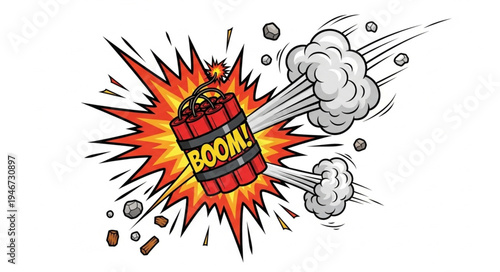 Explosion Bomb Blast Fire.