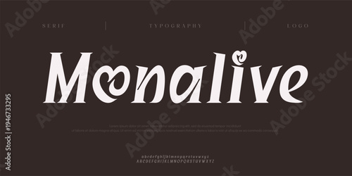 Monalive, Creative digital abstract minimal modern alphabet fonts. Typography technology electronic digital music future creative font. vector illustraion
