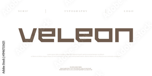 Veleon, Creative digital abstract sport modern alphabet fonts. Typography technology electronic sport digital game music future creative font. vector illustration
