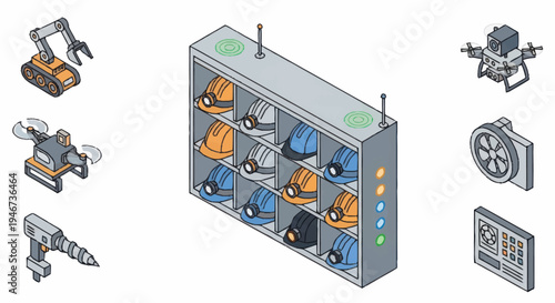 Construction Safety Gear and Equipment Collection.