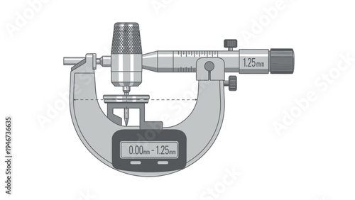 Digital Vernier Caliper Precision Measuring Instrument.