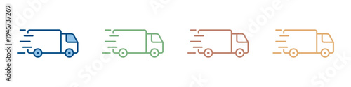 Delivery Icon Set Multiple Style Collection