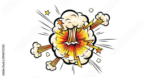 Explosion Cartoon Comic Boom Blast.