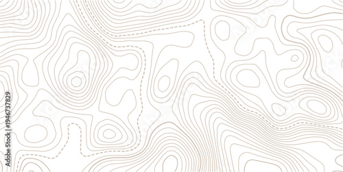 Topographic gold luxury map background. Geographic abstract pattern.Grid map. Pattern of contour lines. Abstract vector illustration