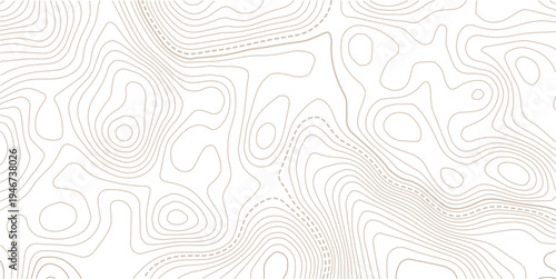 Topographic gold luxury map background. Geographic abstract pattern.Grid map. Pattern of contour lines. Abstract vector illustration