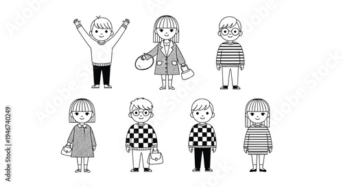 Diverse collection of cute cartoon professional characters including doctor judge soldier firefighter police officer and student for career education and recruitment