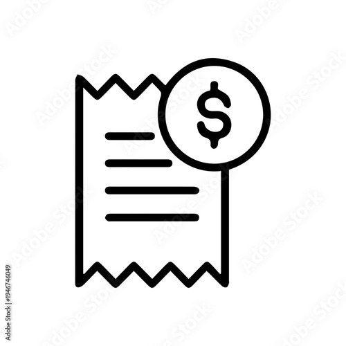 money receipt icon