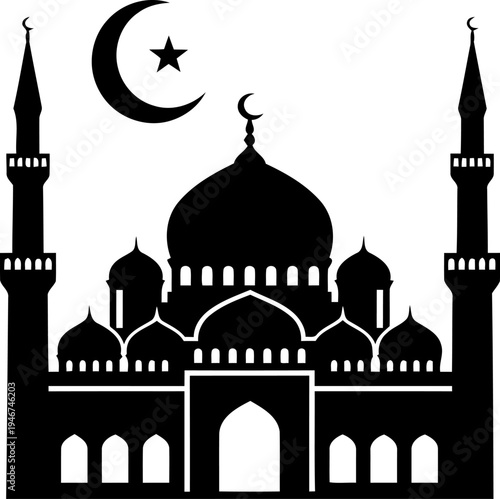 Ramadan Mosque Silhouette