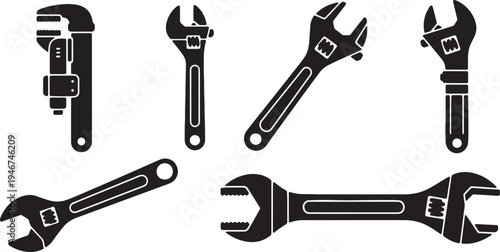 Adjustable Wrenches and Spanners Collection