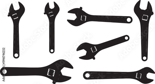 Adjustable Wrenches and Spanners Collection
