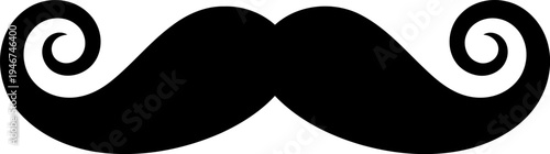 Handlebar Mustache Silhouette