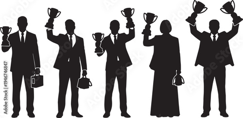 Business Awards Ceremony and Recognition Silhouettes