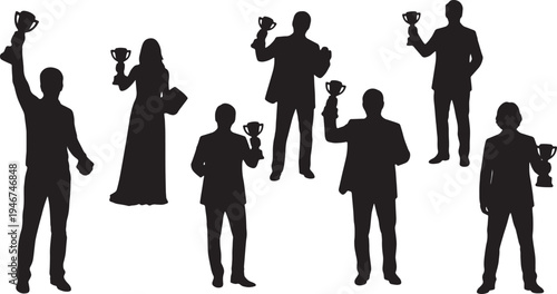 Business Awards Ceremony and Recognition Silhouettes