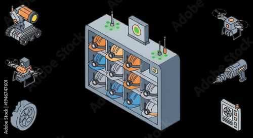 Industrial Safety Equipment Storage and Tools.