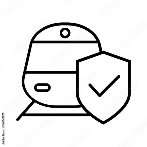 Train icon vector. Train ticket Illustration sign. Railway station symbol. Public transport logo.