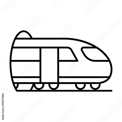 Train icon vector. Train ticket Illustration sign. Railway station symbol. Public transport logo.