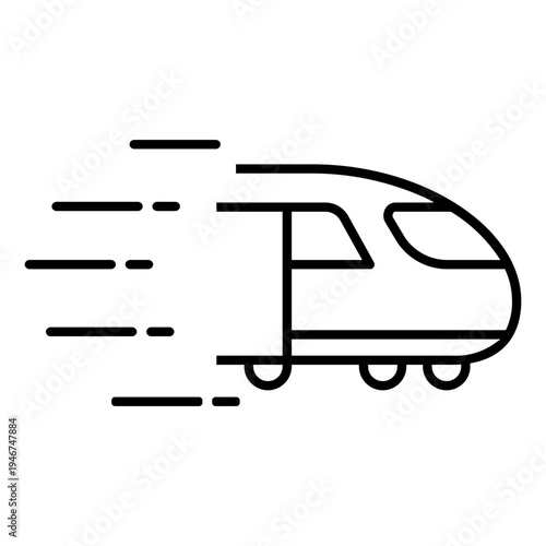 Train icon vector. Train ticket Illustration sign. Railway station symbol. Public transport logo.