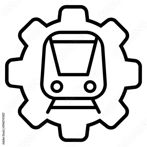 Train icon vector. Train ticket Illustration sign. Railway station symbol. Public transport logo.