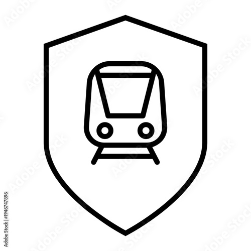 Train icon vector. Train ticket Illustration sign. Railway station symbol. Public transport logo.
