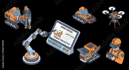 Industrial Automation and Technology Set.