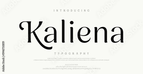 Introducing Kaliena Typography Font Design