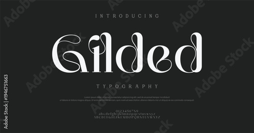 Introducing Gilded Typography Font Style