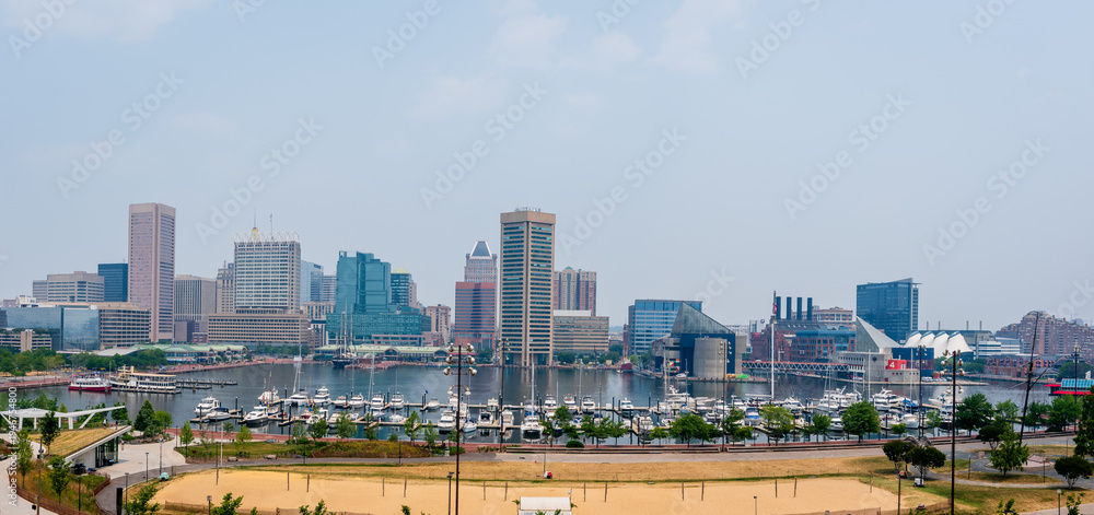 Fototapeta premium Baltimore City Skyline View