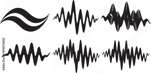 Abstract Desert Heat Wave Lines