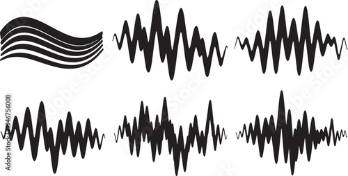 Abstract Desert Heat Wave Lines