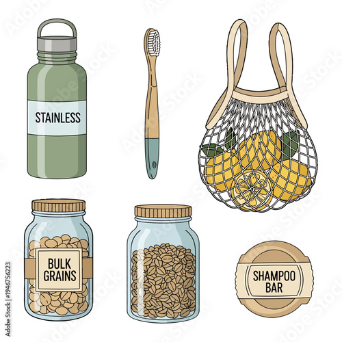Essential eco-friendly and bulk items for sustainable living