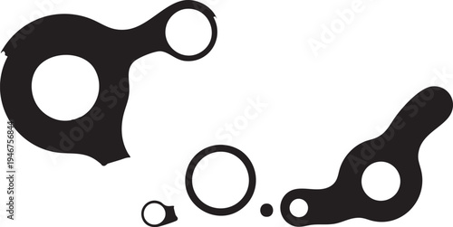 Mechanical Gasket and Engine Component Outlines