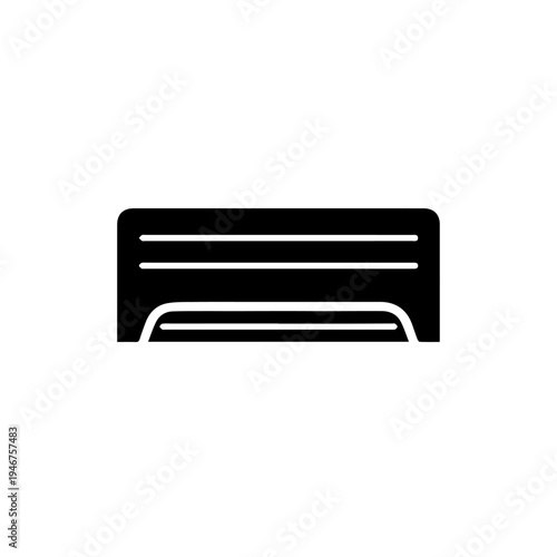 Air Conditioner Vector Illustration – Split AC Wall Mounted Cooling Appliance Icon