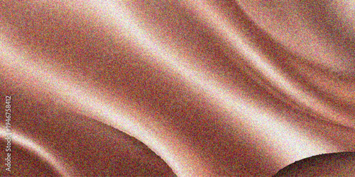 Vector metallic fabric texture background with wavy folds