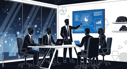 business meeting at the conference