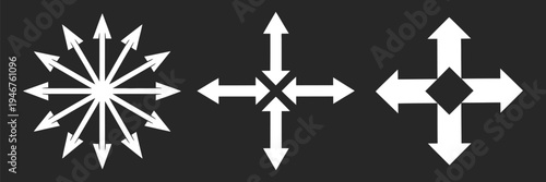 Intersecting overlapping circles and rings element, vector illustration, geometric design, abstract shapes for data visualization