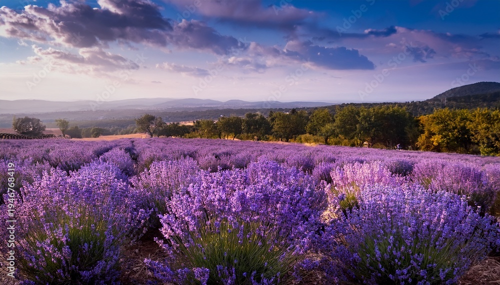 Fototapeta premium lavender flowers in the field