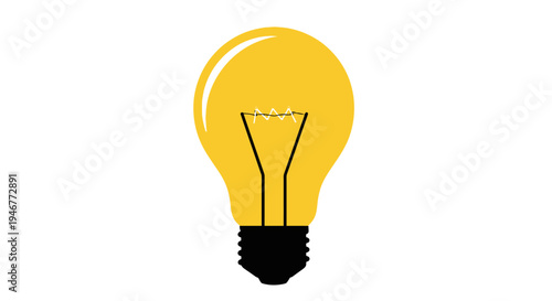 A brightly illuminated lightbulb icon representing concepts of innovative thinking and creative