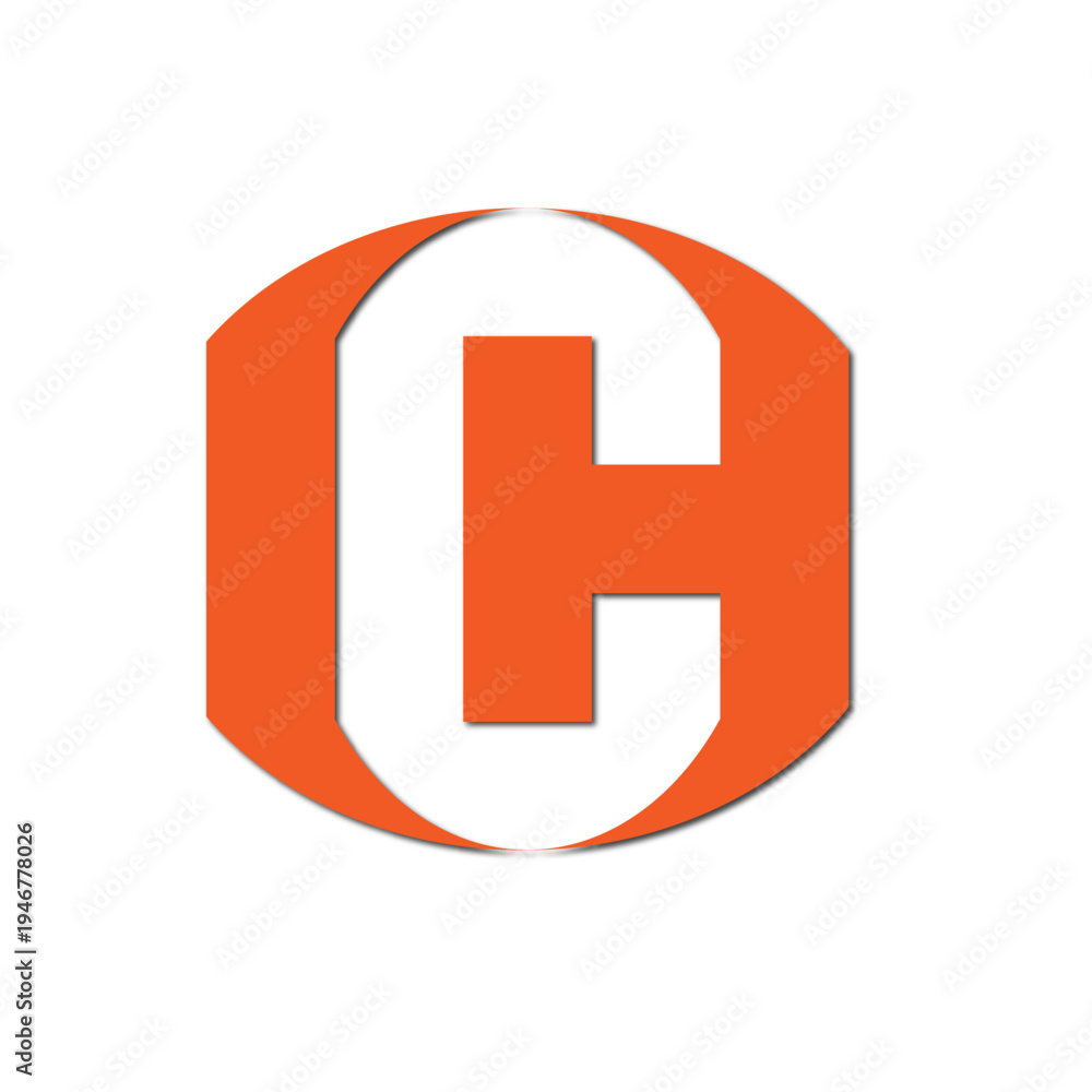 Fototapeta premium Web line modern color full letter logo design 