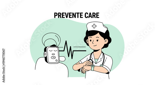 Medical Professional Evaluating Patient's Heart Rate During Preventive Healthcare Checkup