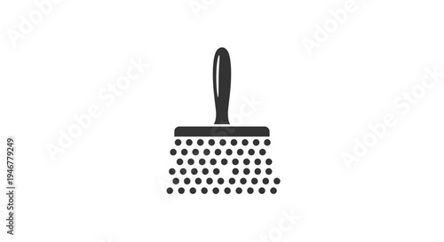 Black grater kitchen utensil icon.