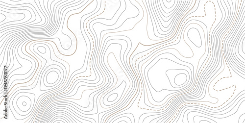 Abstract Topographic Contour Line Pattern in Black and White, Transparent PNG Topographic line map.The concept of a conditional geography scheme and the terrain path. Design materials. 