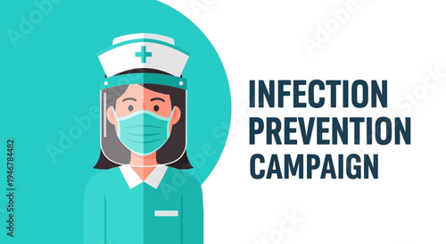 Medical Professional Promoting Infection Prevention Measures in Healthcare Settings