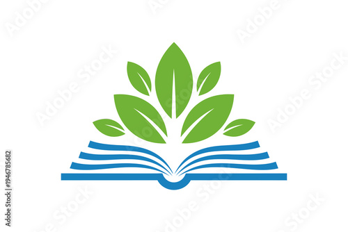 Eco friendly education logo design.