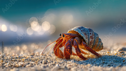 hermit crab on the beach
