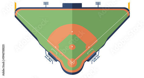 Baseball Field Layout Diagram.