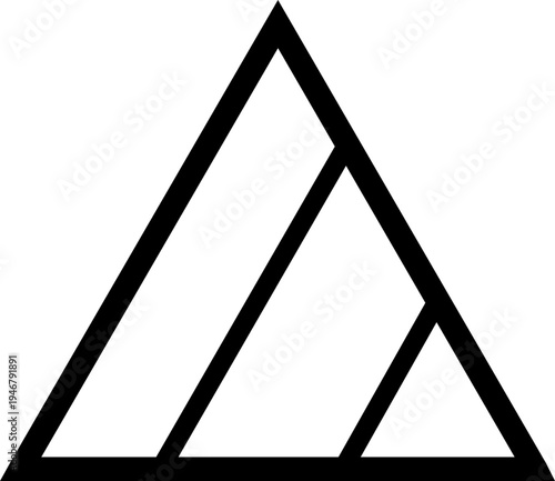 Permitted for bleaching without chlorine. Triangle with three diagonal lines inside. Information on the clothing label. Warning sign. Marking.
