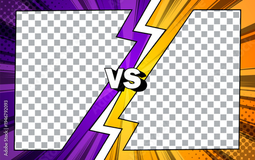 Comic Book Versus Template Background, Battle Intro