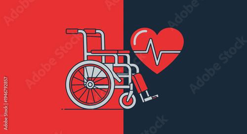 Medical Rehabilitation Symbolizing Health, Mobility, and Cardiovascular Care Concepts