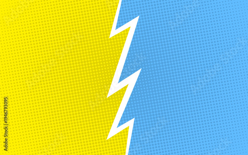 Pop art comic background. Cartoon fighting background.